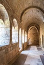 Cloister of the Thonoret abbey in the Var in France