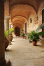 Cloister of the convent of El Palancar in Pedroso de Acim, province of Caceres, Spain