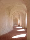 Cloister corridor and window light