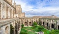 Cloister of the Evora Cathedral, the largest cathedral in Portugal.