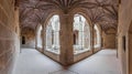 Cloister of the Flor da Rosa Monastery. Royalty Free Stock Photo