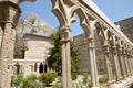Cloister Garden of Morella Castle - Spain Royalty Free Stock Photo