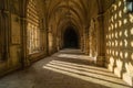 Cloister of monastery of Batalha, Portugal. Royalty Free Stock Photo