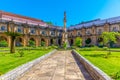 Cloister of monastery of Santa Clara a Nova at Coimbra, Portugal