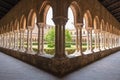Cloister of Monreale cathedral, Sicily Royalty Free Stock Photo