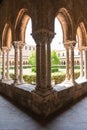 Cloister of Monreale cathedral, Sicily Royalty Free Stock Photo