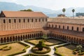 Cloister of Monreale cathedral, Sicily Royalty Free Stock Photo