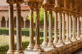 Cloister of Monreale cathedral, Sicily Royalty Free Stock Photo