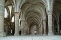 The cloister. Mont Saint-Michel, France Royalty Free Stock Photo