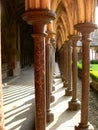 Cloister, Mont-Saint-Michel ( France ) Royalty Free Stock Photo