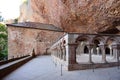 Cloister of the old monastery of San Juan de la Pena, Huesca province, Aragon, Spain