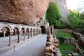 Cloister of the old monastery of San Juan de la Pena,Huesca province, Aragon, Spain