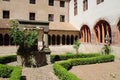 cloister in a protestant church (saint-pierre-le-jeune church) - strasbourg - france Royalty Free Stock Photo