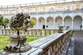 The cloister of San Martino chartreuse in Naples Royalty Free Stock Photo