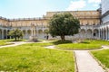 The cloister of San Martino chartreuse in Naples Royalty Free Stock Photo