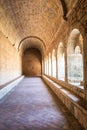 Cloister of the Thonoret abbey in the Var in France