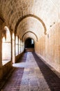 Cloister of the Thonoret abbey in the Var in France