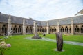 Cloister yard in CloÃÂ®tre de la cathÃÂ©drale, TrÃÂ©guier