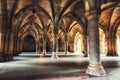 Glasgow University Cloister columns Royalty Free Stock Photo