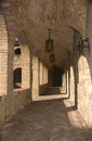 Cloisters around the courtyard