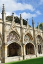 Cloisters at Canterbury Cathedral Royalty Free Stock Photo