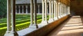 Cloisters and Courtyard Garden of Dominican monastery Couvent des Jacobins in Toulouse Royalty Free Stock Photo