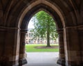 Cloisters on the Glasgow University campus, Scotland. The Cloisters are also known as The Undercroft. Royalty Free Stock Photo