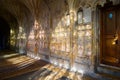 The cloisters of Gloucester Cathedral in Gloucester, England, UK Royalty Free Stock Photo