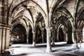 Glasgow University Cloister columns Royalty Free Stock Photo