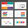 Clolorful Infographic elements icon presentation template flat design set for advertising marketing brochure flyer Royalty Free Stock Photo