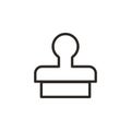Clone, press, stamp vector icon. Element of design tool for mobile concept and web apps vector. Thin line icon for Royalty Free Stock Photo