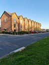 Clongriffin new housing estate.Modern terraced houses Royalty Free Stock Photo