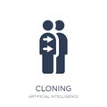 Cloning icon. Trendy flat vector Cloning icon on white backgroun