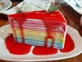 Colorful Crepe cake, French style