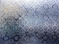 Colorful glass of silver window background