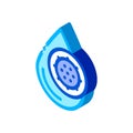 Clorum Liquid Drop Water Treatment isometric icon vector illustration