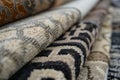close array of samples showcasing carpet patterns