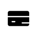 Close bank account black glyph ui icon