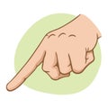 Close body part, hand pointing, pointing and or squeezing something, Caucasian