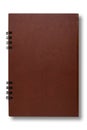 Close Brown notebook for text and background