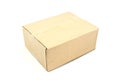 Close brown paper box