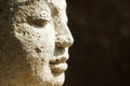 Close of of Buddha face Royalty Free Stock Photo