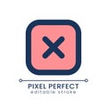 Close button pixel perfect RGB color ui icon Royalty Free Stock Photo