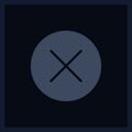Close button UI element template Royalty Free Stock Photo