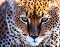 Cheetah face - Generative AI