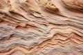 close detail of erosion patterns in sandstone cliff