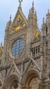 The close details of the Duomo in Siena Italy