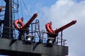 Close details of a Fire Fighting Rescue Boat Royalty Free Stock Photo