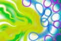 Close display of colorful patterned soap paintings