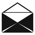 Close envelope icon simple vector. Mail letter